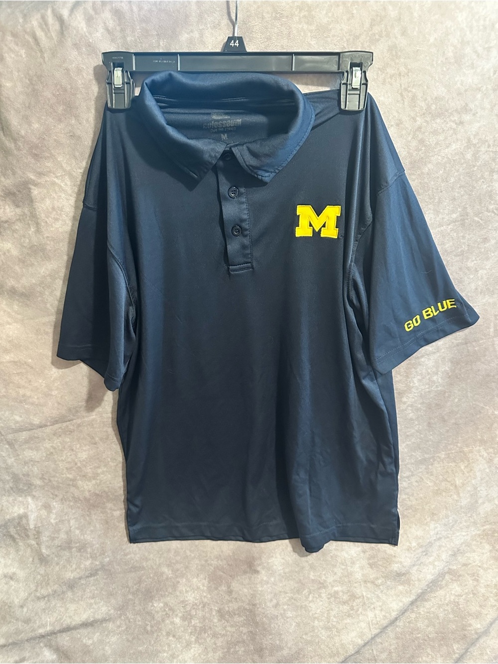 Colosseum Navy Polo with Yellow 'M' Logo - Men's